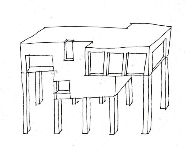 Boceto de edificio