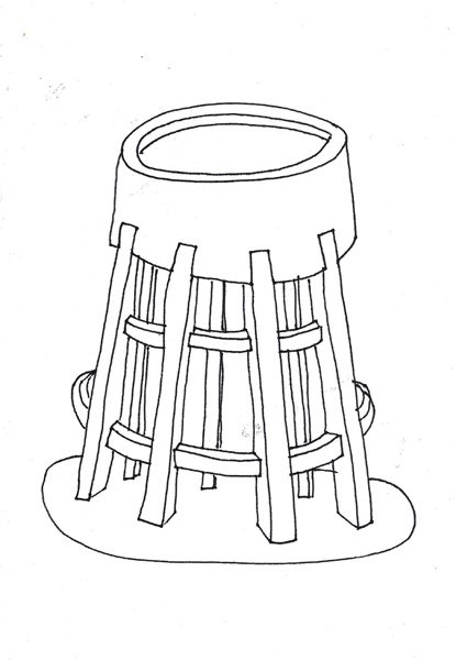 Boceto de tanque de agua